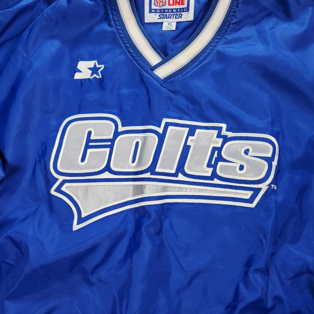 Vtg Indianapolis Colts Starter Jacket XL Blue 90s NFL Pro Line Pullover Lined - Picture 4 of 12